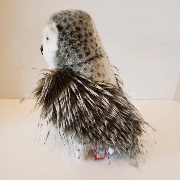 Douglas the Cuddle Toy Plush Cresent Silver Owl. - Picture 6 of 8